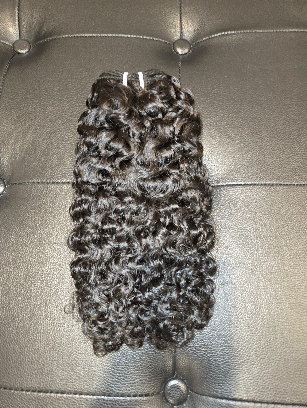 16" Virgin Brazilian Curly Weft Bundle